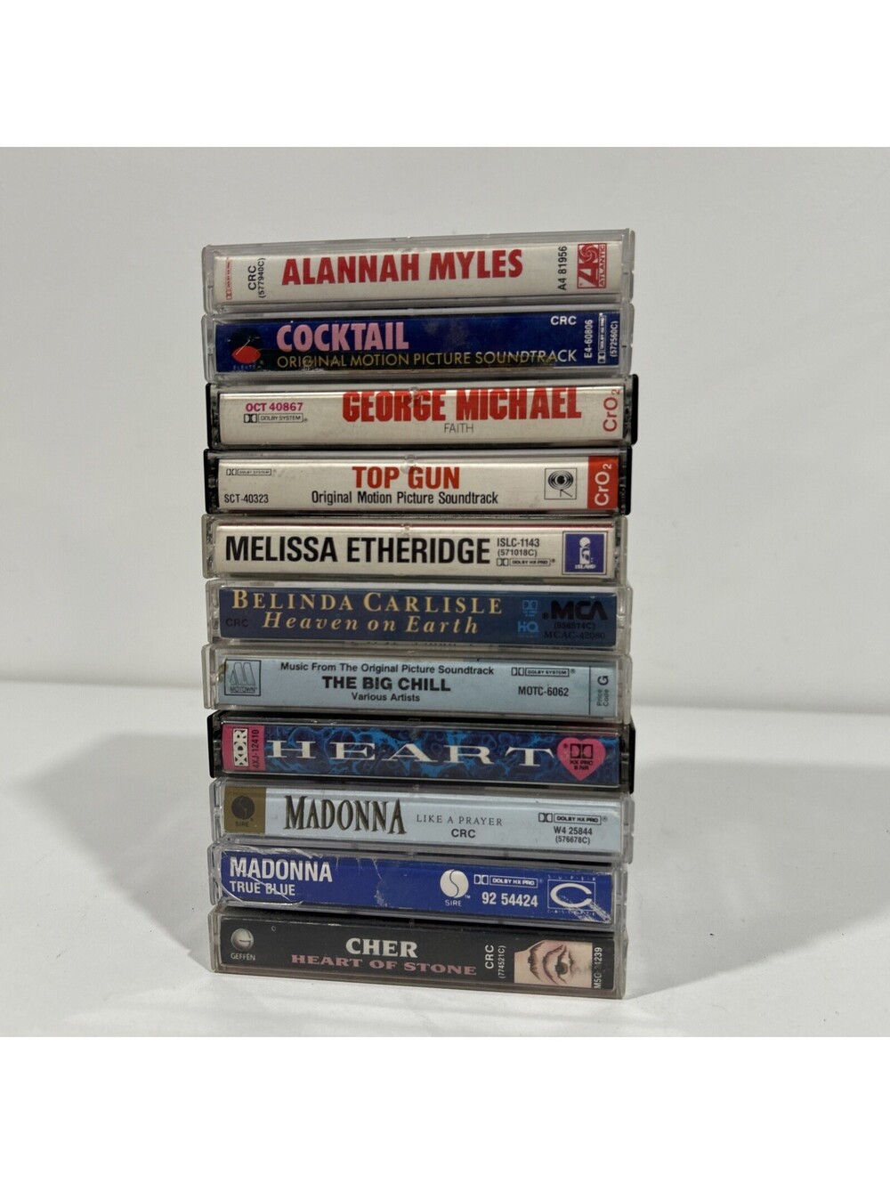 ’80s POP ROCK & BLOCKBUSTER SOUNDTRACK Cassette Lot 11 Tapes